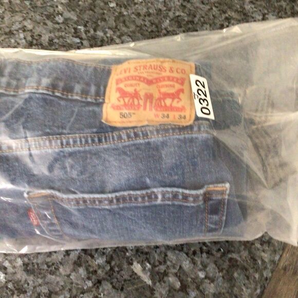 Levi’s 505 Regular Fit Straight Leg Jeans W34 L34 - Picture 5 of 6
